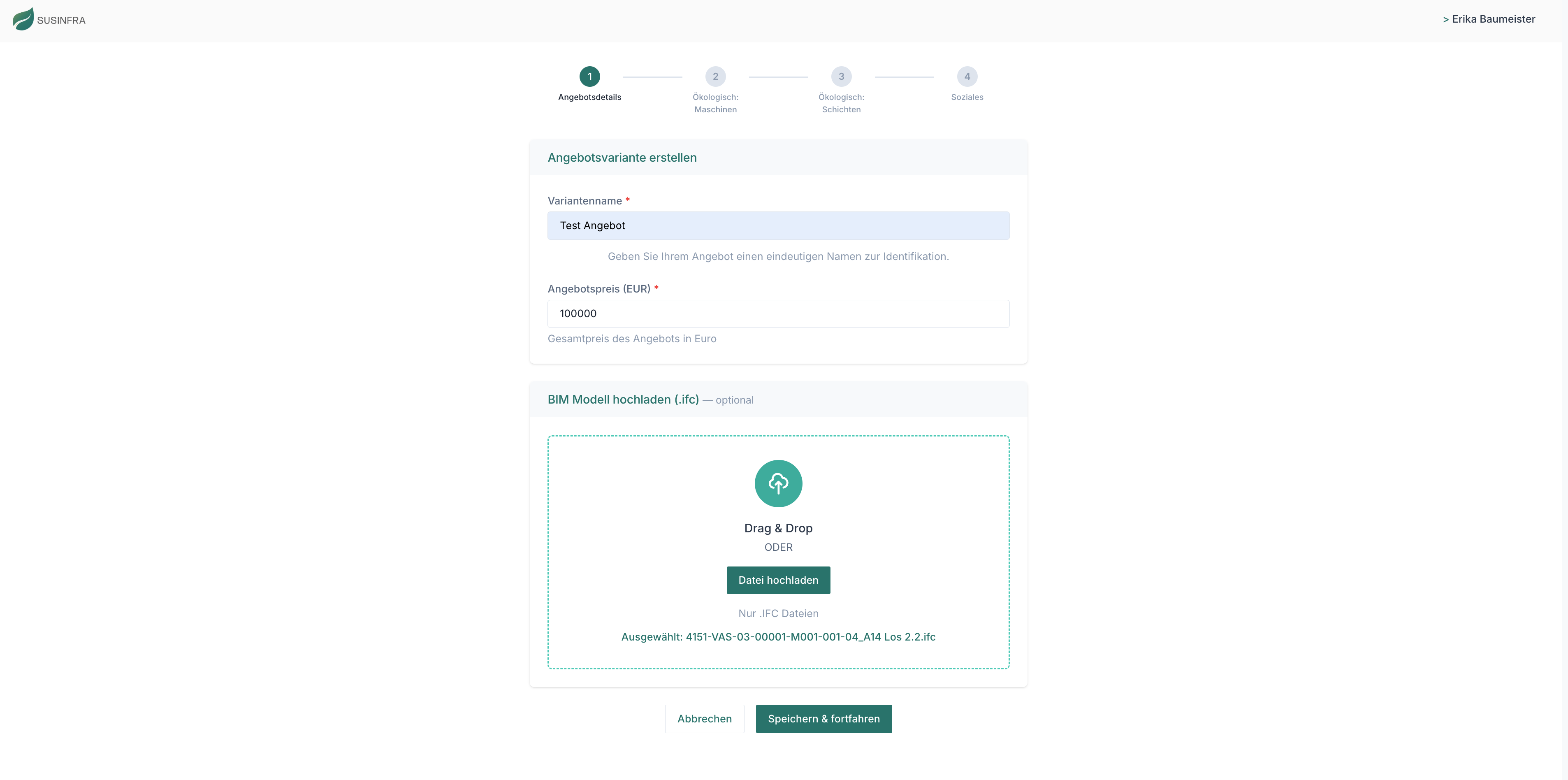 BIM-Modell hochladen